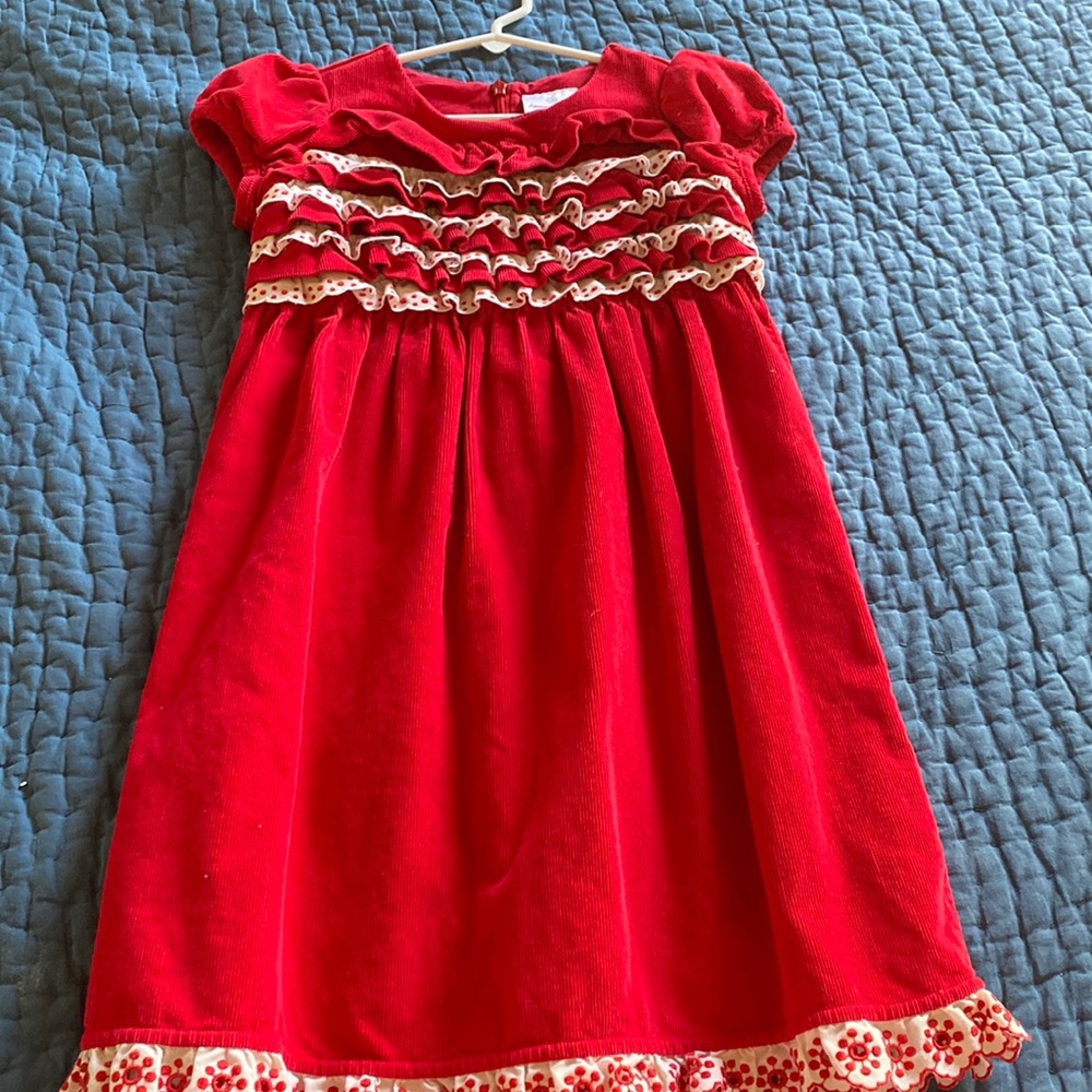 Hanna Andersson corduroy Christmas dress